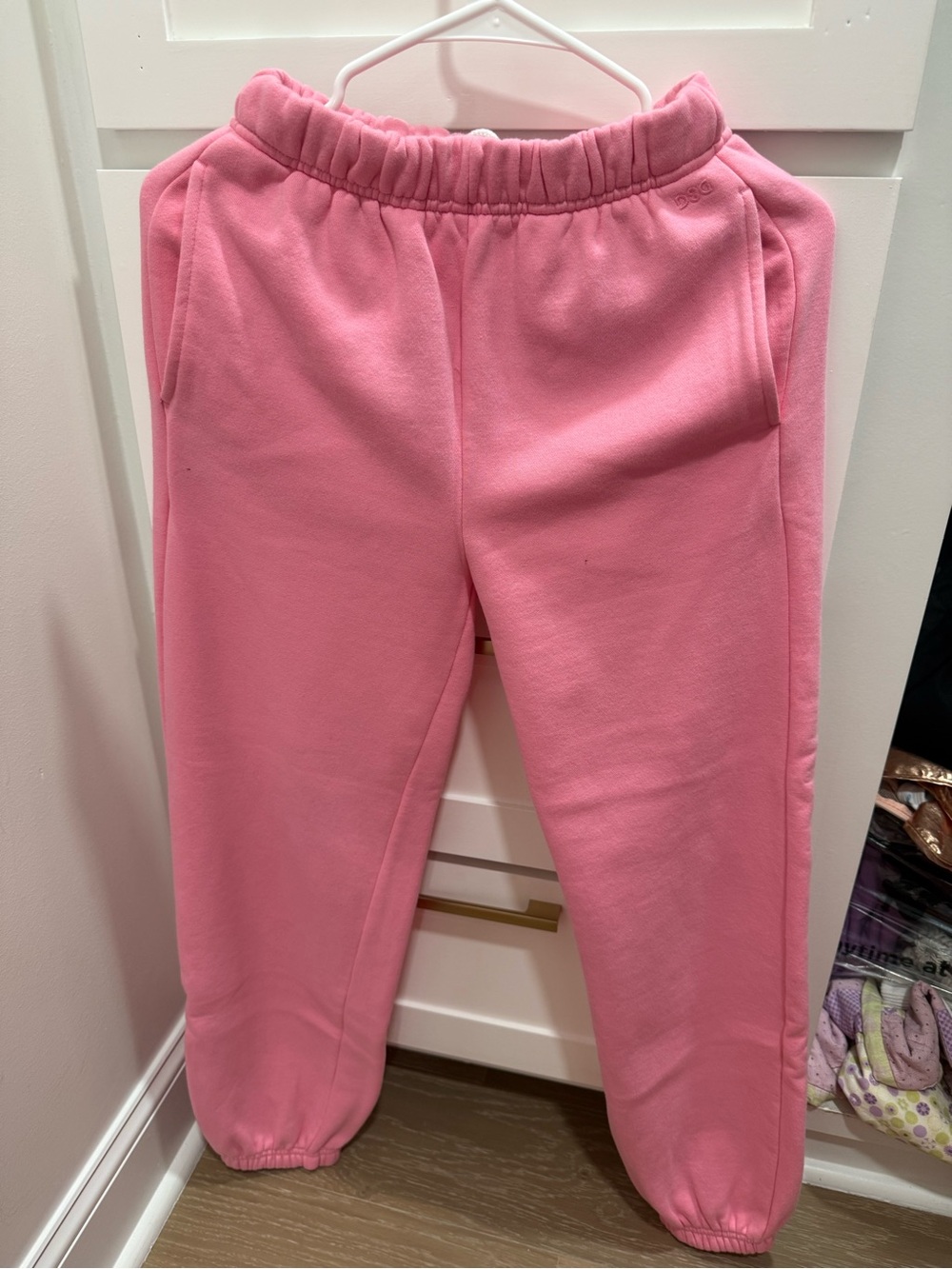 DSG Pink Fleece Joggers and Crewneck Set